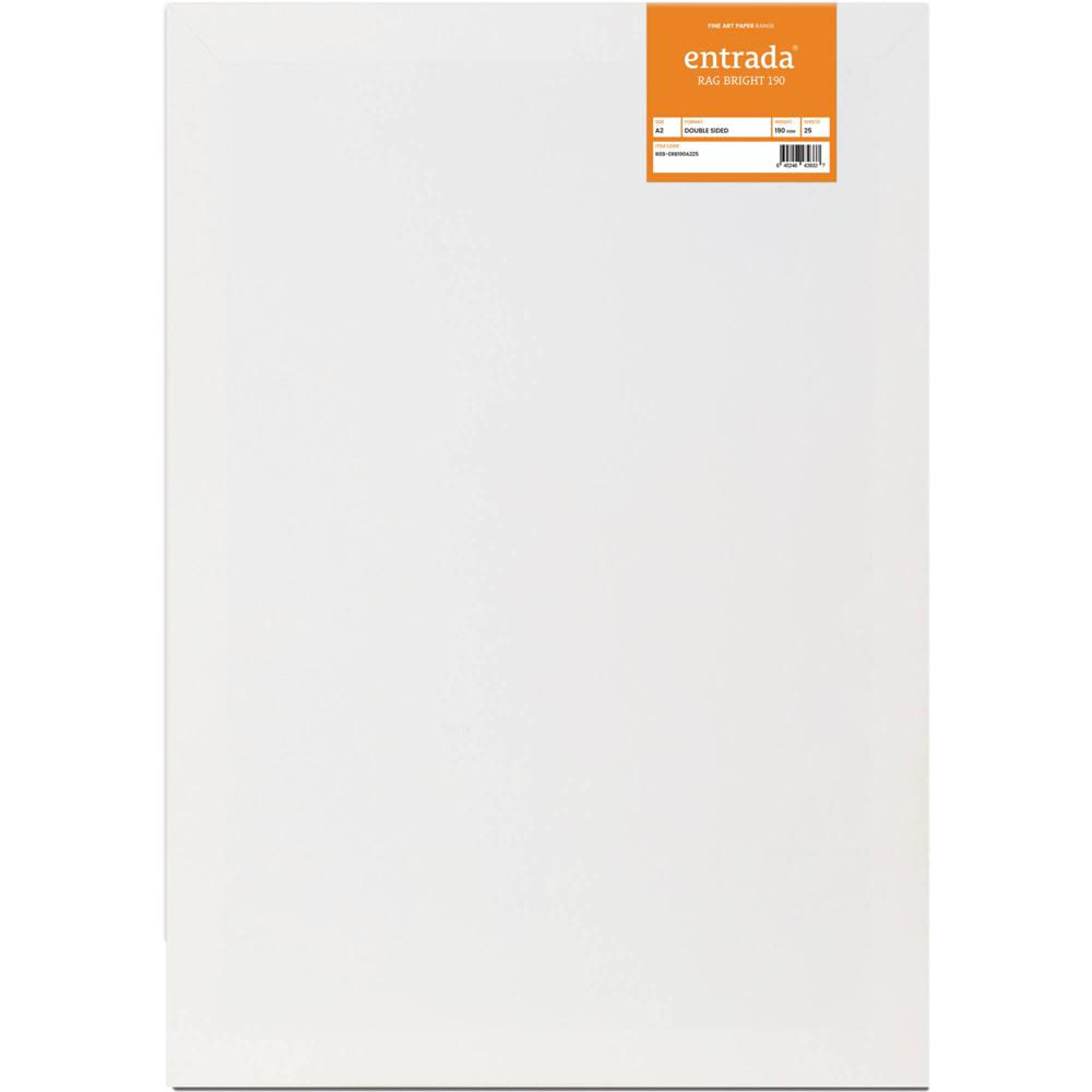Moab Entrada Rag Bright 190 Paper (A2 16.5 x 23.4"", 25 Sheets)