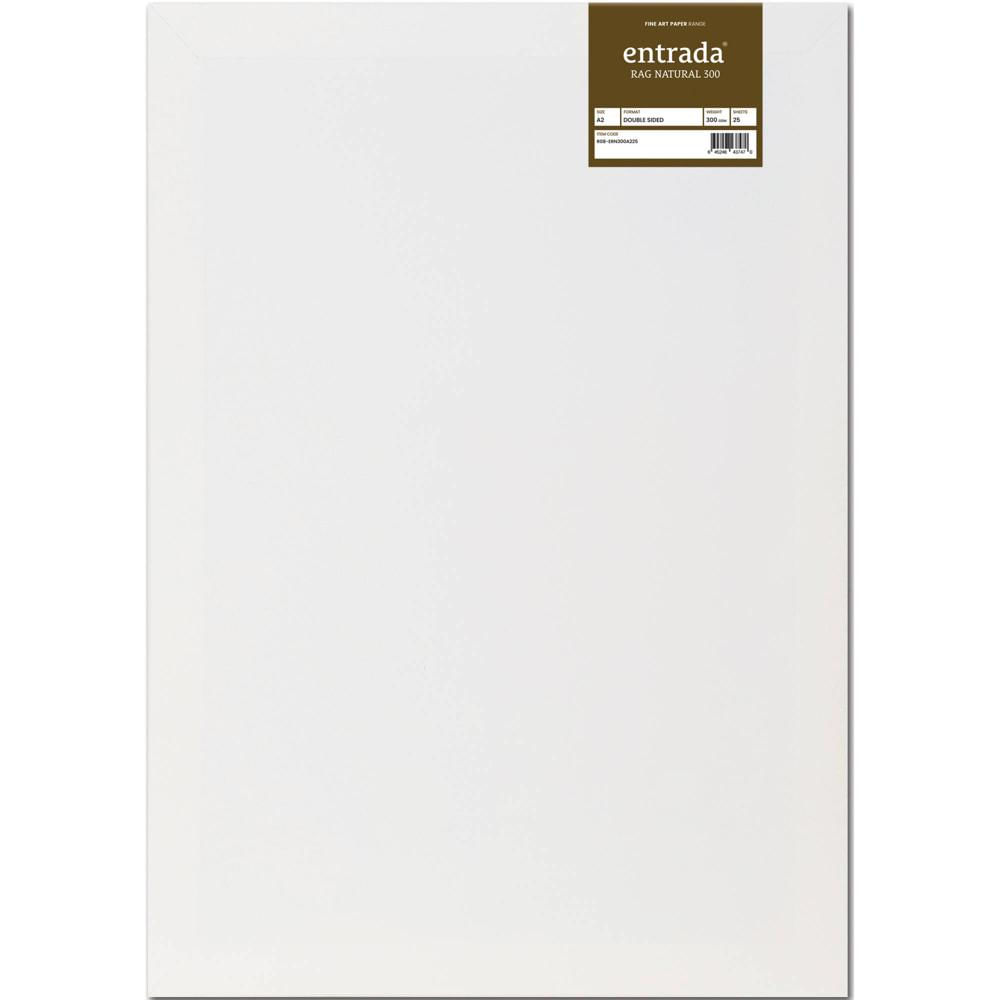 Moab Entrada Rag  l 300 Paper (A2 16.5 x 23.4"", 25 Sheets)