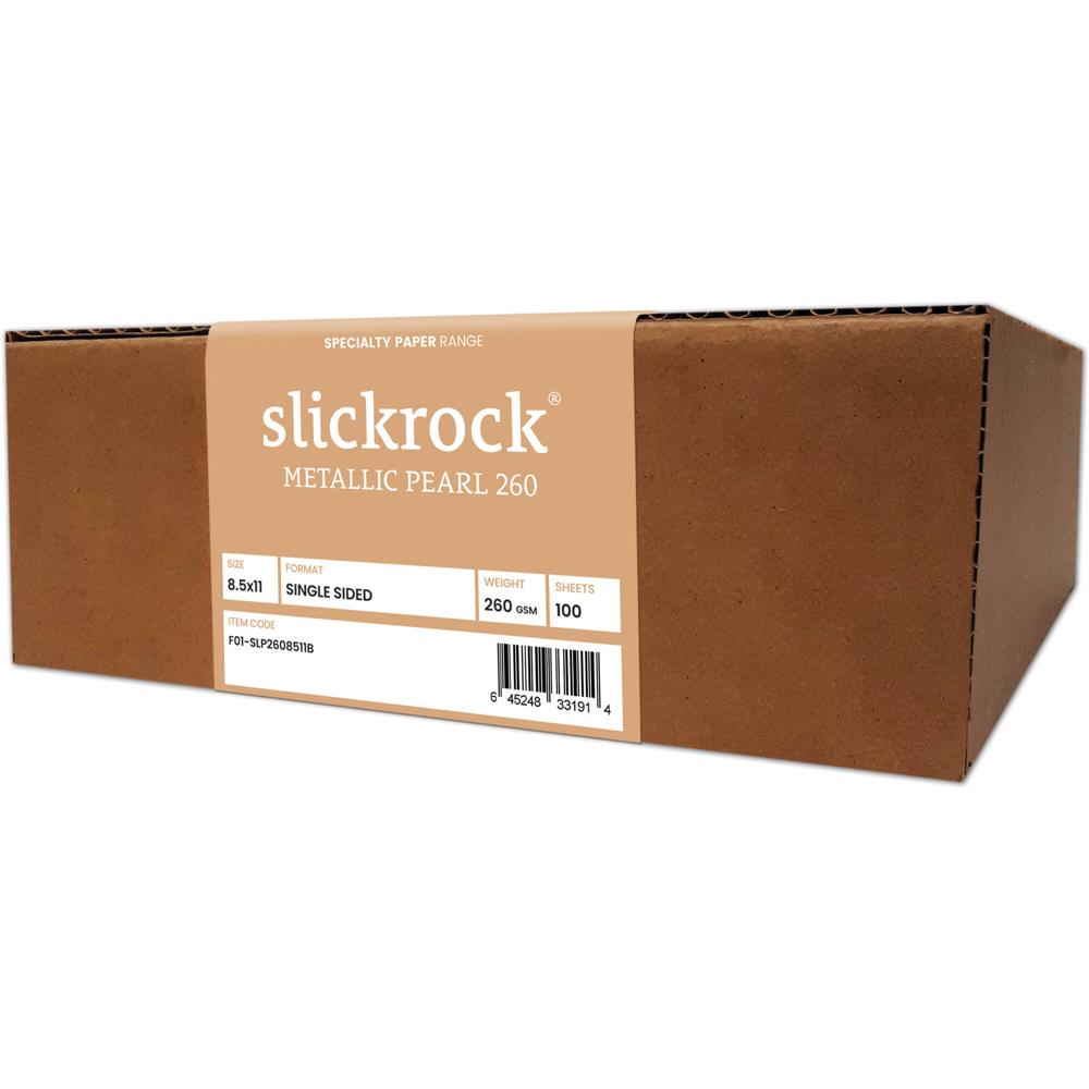 Moab Slickrock Metallic Pearl 260 - Papel 260 gsm con Acabado Perla Metálica, Negros Profundos y Bri