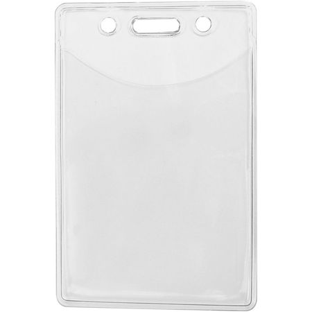 Soporte de Insignia Vertical de Vinilo Premium BRADY PEOPLE ID con Orificios para Cadena y Ranura (2 1313061-REG