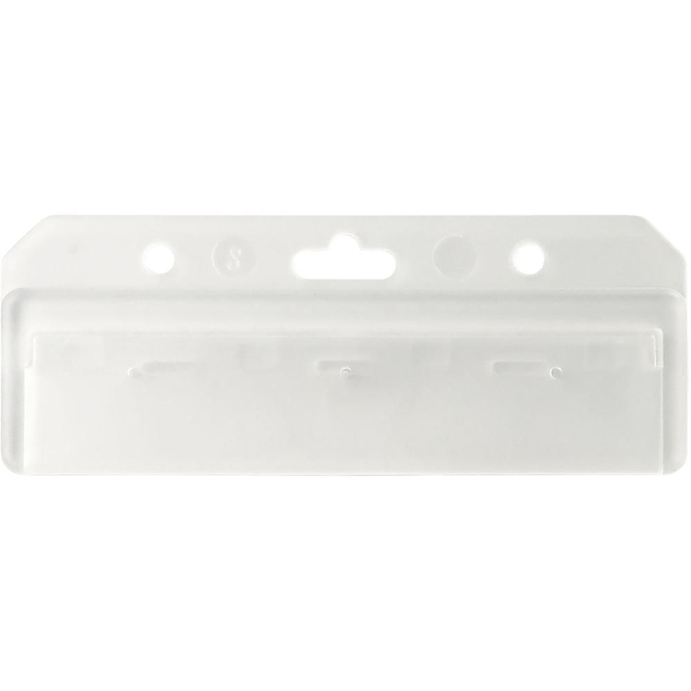 Soporte Horizontal de Plástico Rígido Frosted BRADY PEOPLE ID (3.38 x 2.12"", Paquete de 50) - Sin Cu