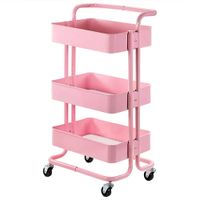CARRITO ORGANIZADOR DE 3 NIVELES DE METAL