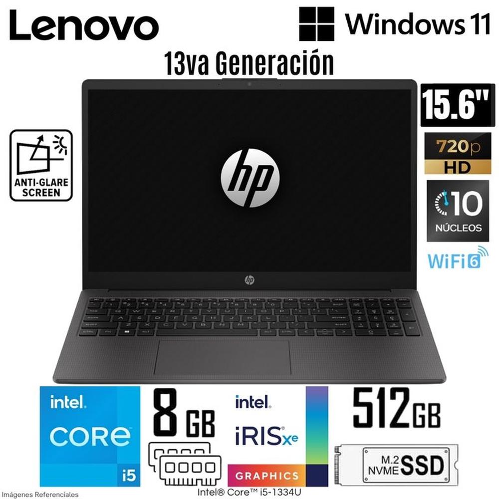 Laptop HP 250 G10 Intel Core i5-1334U 8GB RAM 512GB SSD 15.6 pPulg HD Gris Oscuro- B5UU9AT