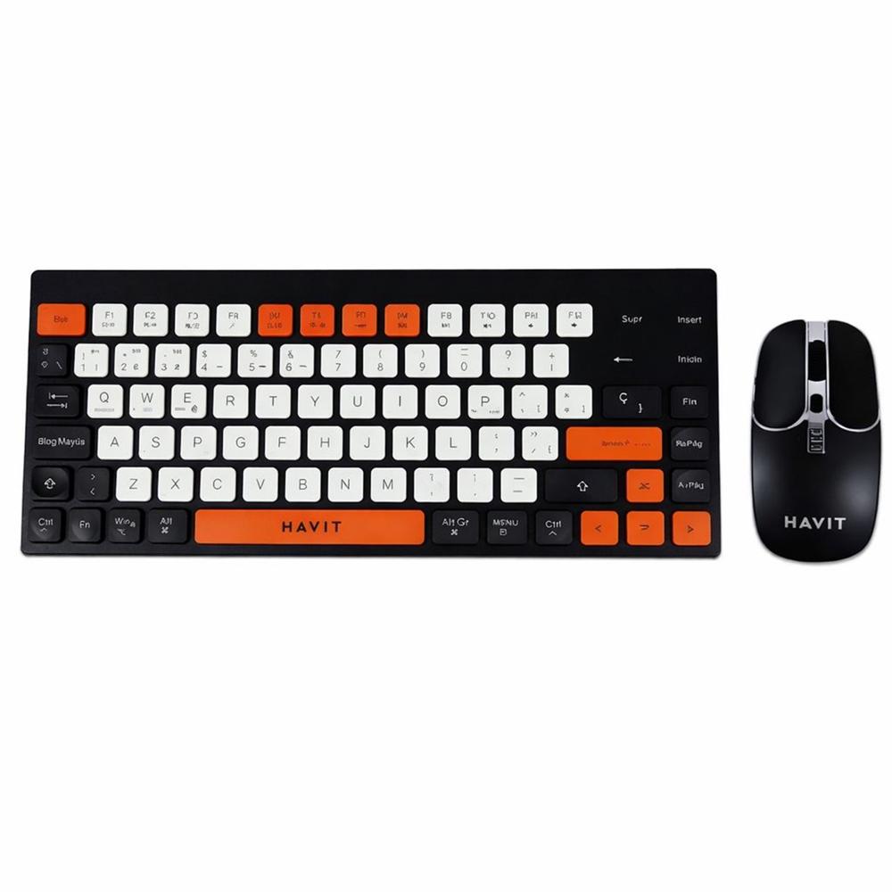 Combo Teclado y Mouse Inalámbrico HAVIT KB831WBSP Multicolor 2.4GHz