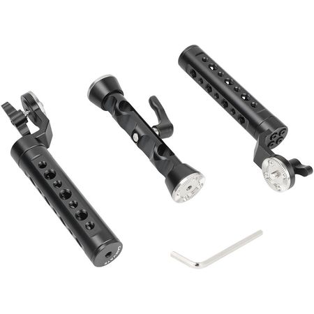 CAMVATE Par de Empuñaduras Estilo Queso con Bloque de Varilla LWS de 15mm 1646328-REG