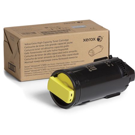 Cartucho de Tóner Amarillo de Alta Capacidad Xerox 106R03868 para Impresoras VersaLink C500 y C505 - 1363135-REG