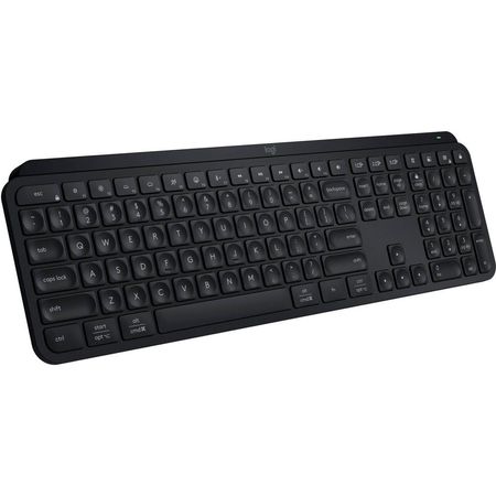 Teclado Inalámbrico Logitech MX Keys S (Negro) - Conectividad Bluetooth y Logi Bolt, Iluminación Int 1760696-REG