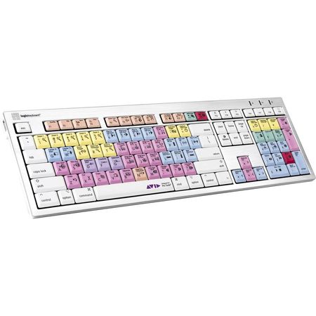 Teclado Logickeyboard ALBA para Avid Pro Tools (Mac, Inglés Americano) - Conexión USB, Atajos Codifi 1381212-REG