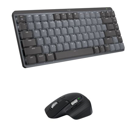 Teclado Inalámbrico Logitech MX Mechanical Mini y Ratón MX Master 3S (Interruptores Lineales, Negro) 1708442-REG