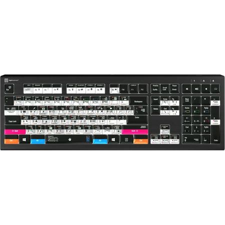 Teclado Retroiluminado Logickeyboard Adobe Photographer ASTRA 2 (Mac, Inglés US) - Compatible con Ad 1644120-REG