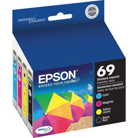 Epson 69 DURABrite Ultra Ink Combo Pack - Compatible con C120, CX5000, CX6000, CX7000F, CX7400, CX74 764196-REG