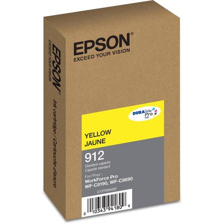 Epson DURABrite Pro 912 Standard Capacity Yellow Ink Cartridge 1728387-REG