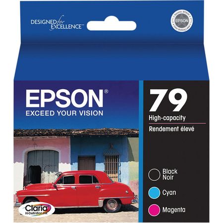 Epson 79 Multipack de Alta Capacidad (Negro, Cian, Magenta) para Impresoras de Inyección de Tinta St 1578573-REG