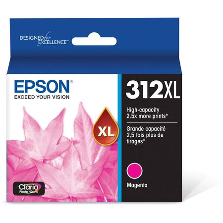 Cartucho de Tinta Epson T312XL Magenta Claria Photo HD con Sensormatic - Para Impresoras Selectas Ex 1370776-REG