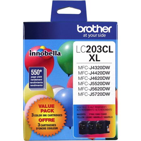 Cartucho de Tinta de Alto Rendimiento Brother Innobella LC2033PKS de 3 Colores para Impresoras MFC-J 1086480-REG