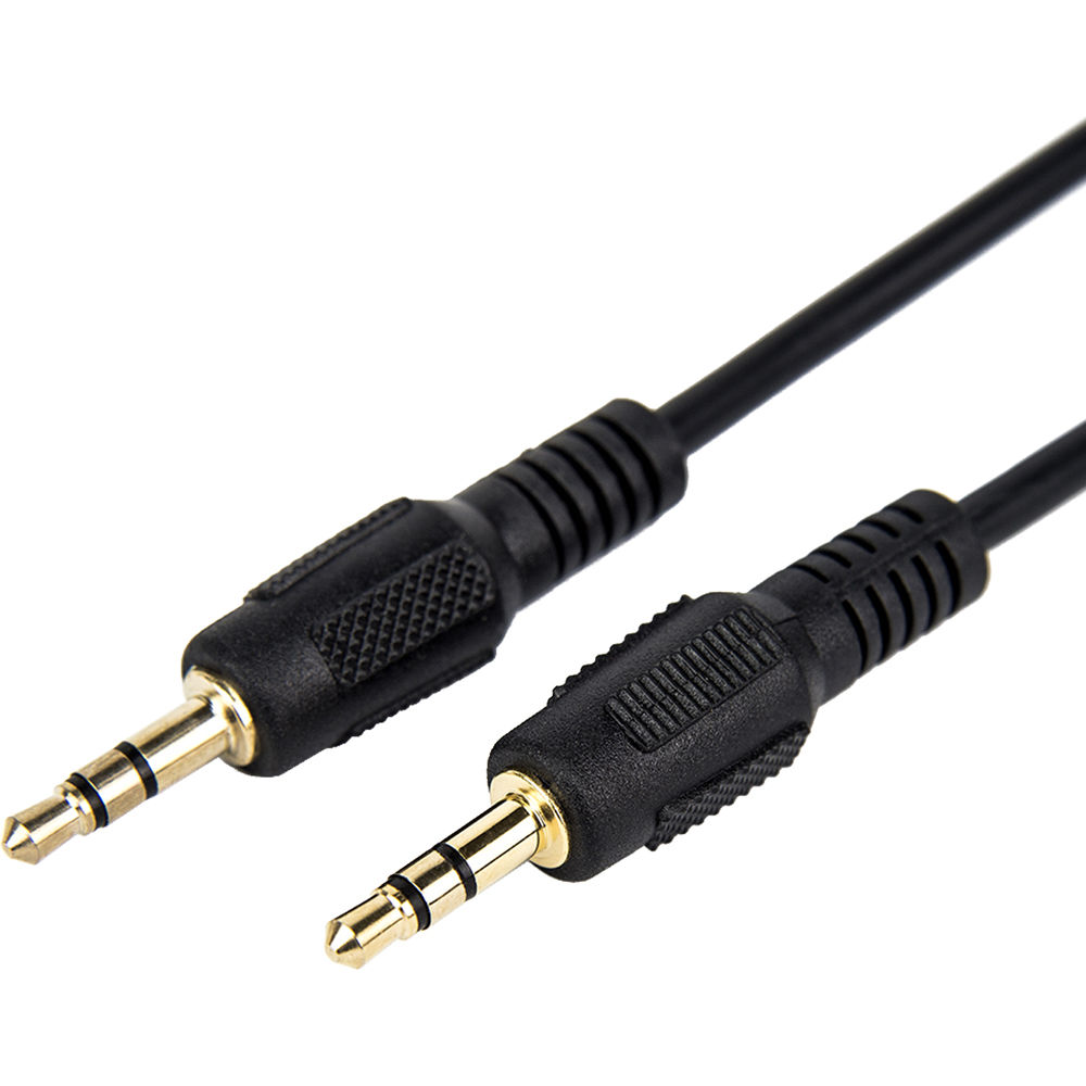 Cable de Audio Estéreo Rocstor Slim 3.5mm Macho a 3.5mm Macho (6', Negro)