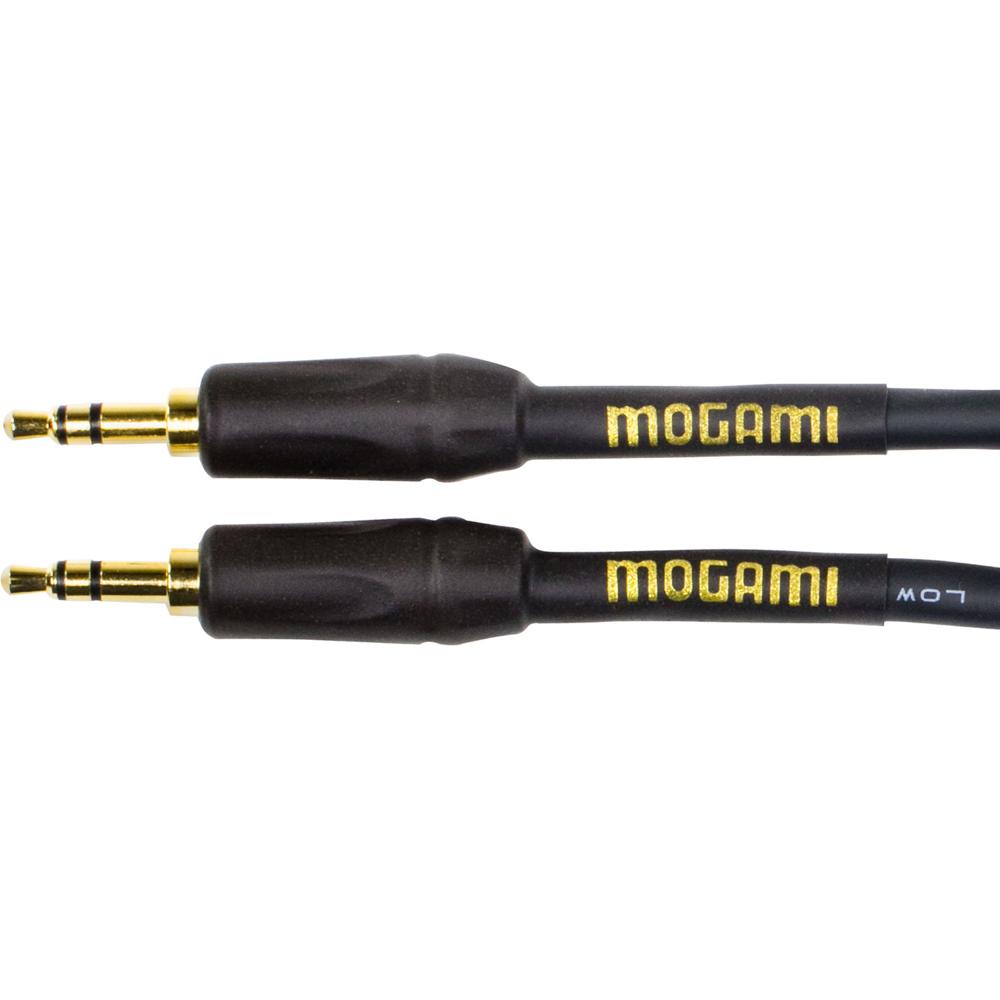 Cable de Audio Estéreo Mogami Gold 3.5mm TRS Macho a 3.5mm TRS Macho (3') - Conectores Baquelita, Di