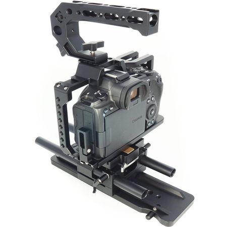 CAME-TV Kit de Jaula para Cámara de 6 Piezas para Canon EOS R5/R6 - Jaula Ajustada con Mango Superi 1684089-REG
