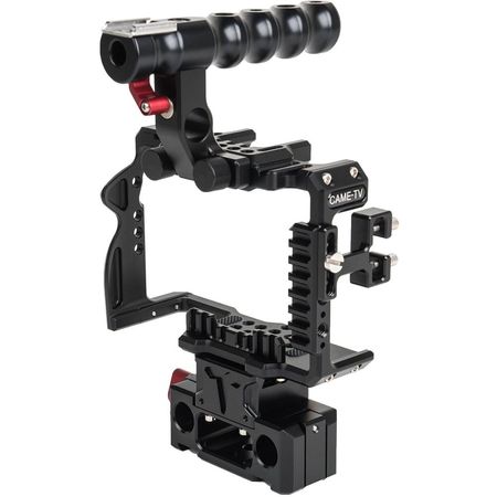 CAME-TV Rig Modular para Cámaras Sony a7R III y a7R IV - Manija Superior, Base de 15mm, Jaula, Abra 1634897-REG