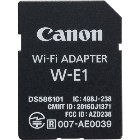 Adaptador Wi-Fi Canon W-E1 para 7D Mark II, 5DS y 5DS R - Transferencia Inalámbrica de Fotos y Vide 1274710-REG