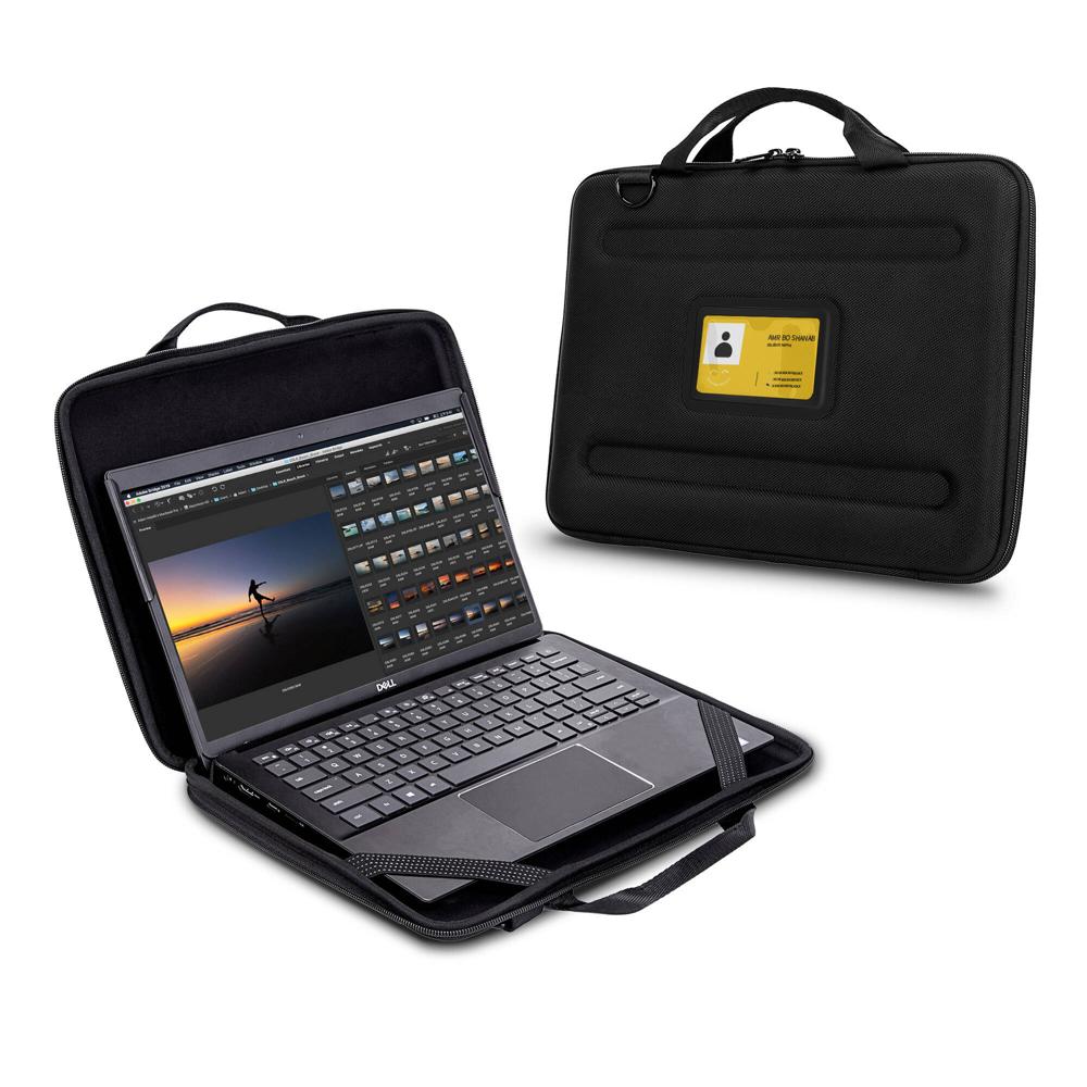 Funda TechProtectus para Laptop y Chromebook de 11.6 a 13"" con Bolsillo, Diseño Clamshell, Protecció