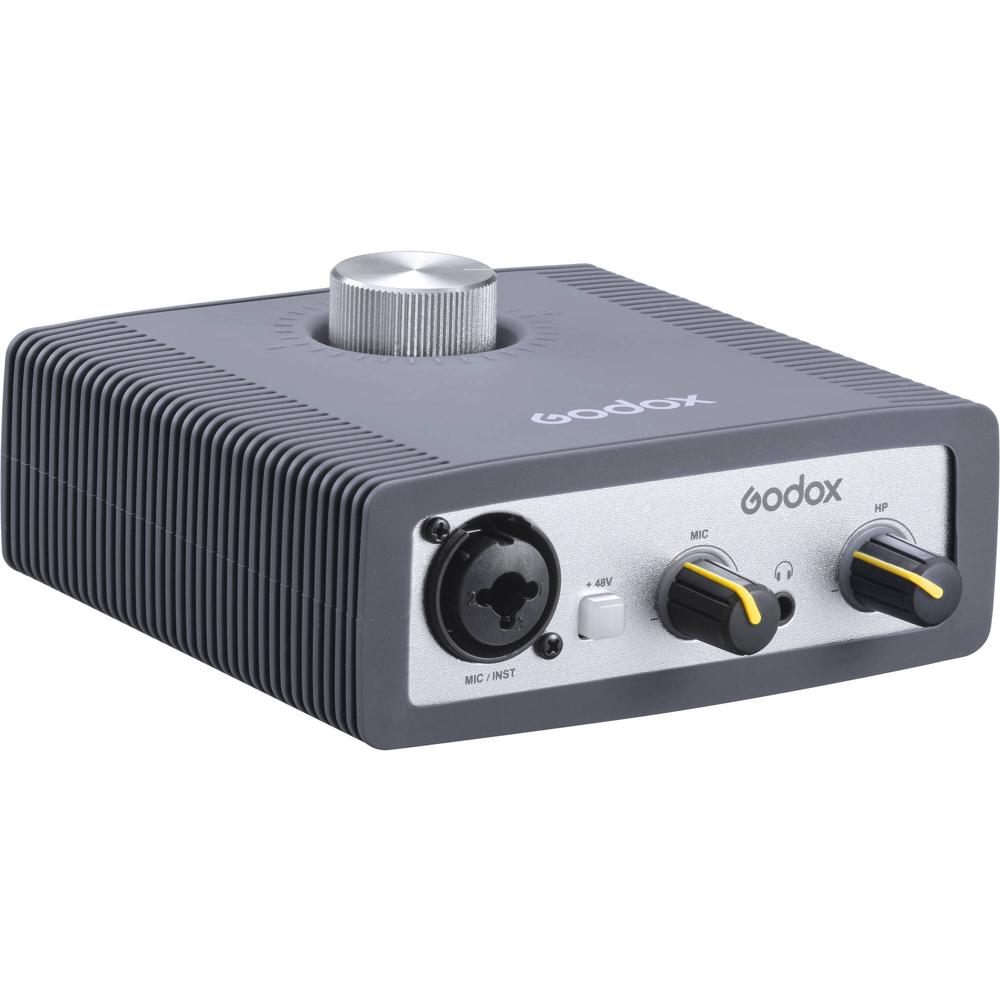 Godox AI2C Interfaz de Audio USB de 2 Canales para Gaming, Streaming y Grabación en Computadoras Win