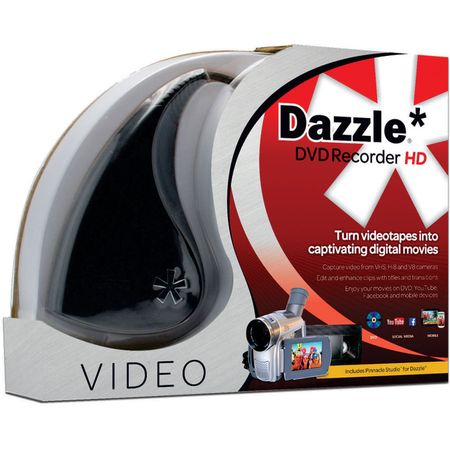Grabador de DVD HD Pinnacle Dazzle - Adaptador de Entrada de Video - USB 2.0 con Soporte NTSC y Soft 1015438-REG