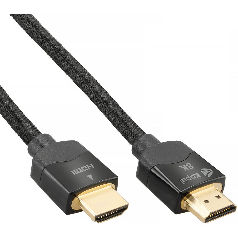 Kopul HDA-806PBR Cable HDMI Premium Ultra Alta Velocidad 8K (6.6', Trenzado) - Soporta 8K60 & 4K120,