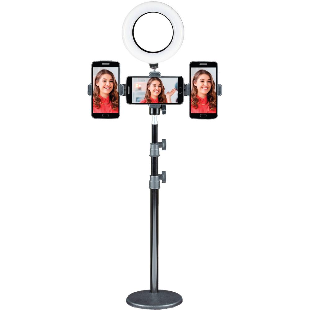 Kit de Vlogging Edición Limitada Sunpak: Iluminación LED, Soporte Ajustable y Micrófono Lavalier