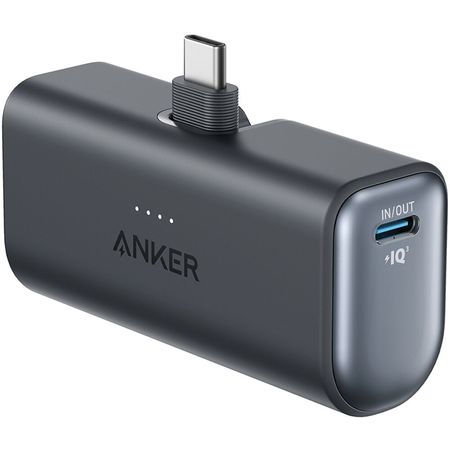 ANKER Nano Power Bank 5000mAh, 22.5W - Carga Rápida de Dos Puertos, Conector USB-C Plegable, Tecnolo 1802315-REG