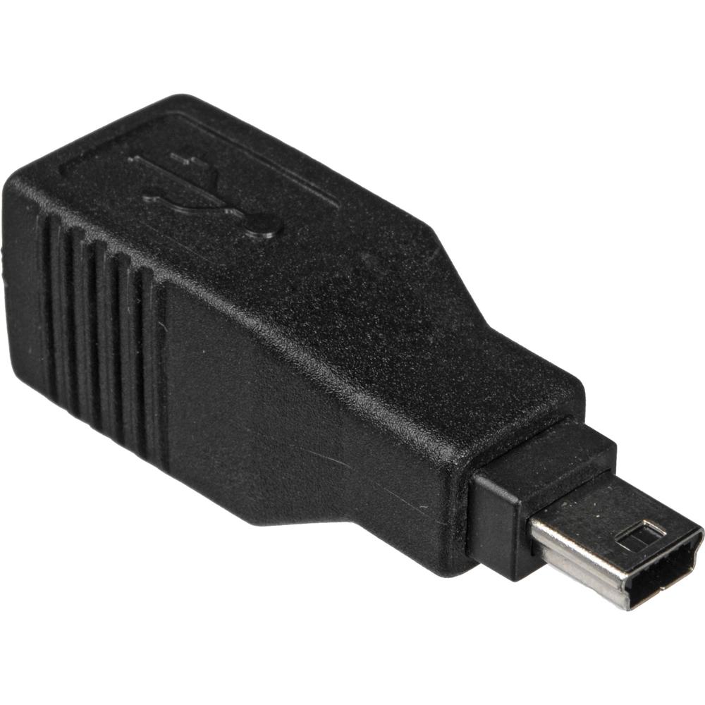 Adaptador USB Tipo B Hembra a Mini-B 5 Pines Macho - Compatible con USB 1.0, 1.1 y 2.0, Transferenci