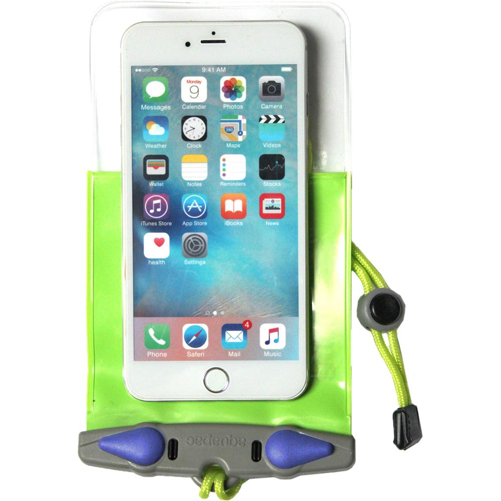 Funda Impermeable para Smartphone Aquapac (Tamaño Plus-Plus, Verde Lima) - Protección 100% contra Ag