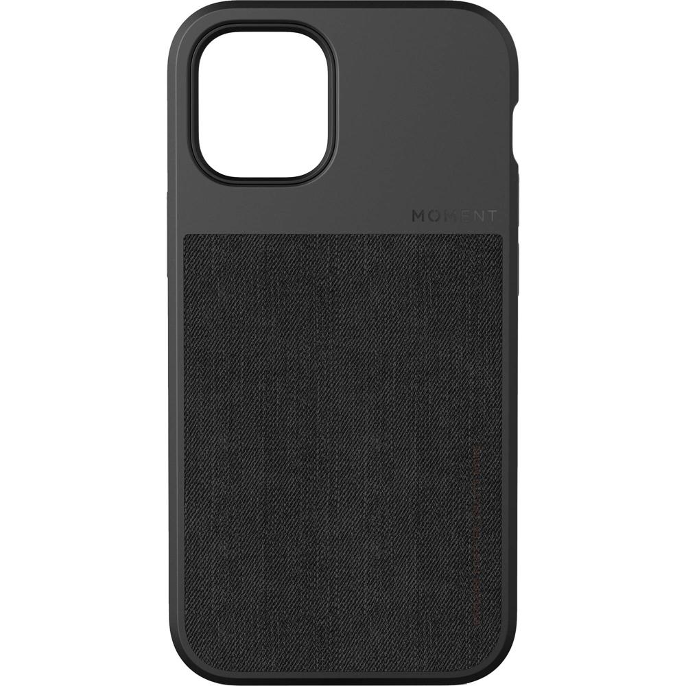 Funda Moment para iPhone 12 mini (Lona Negra) - Protección contra caídas, Interfaz de Lente M-Series
