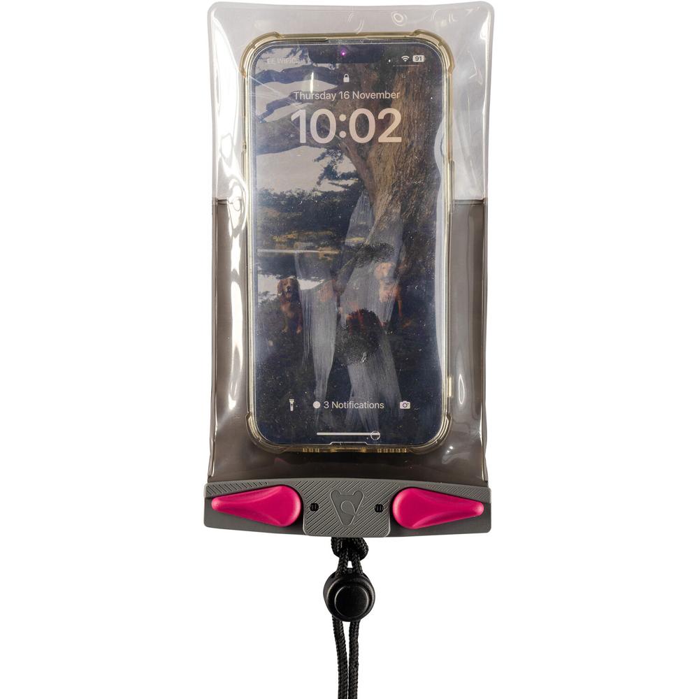 Funda Impermeable Aquapac Compact Plus para Smartphone (Gris/Negro) - 100% Impermeable hasta 30', Co