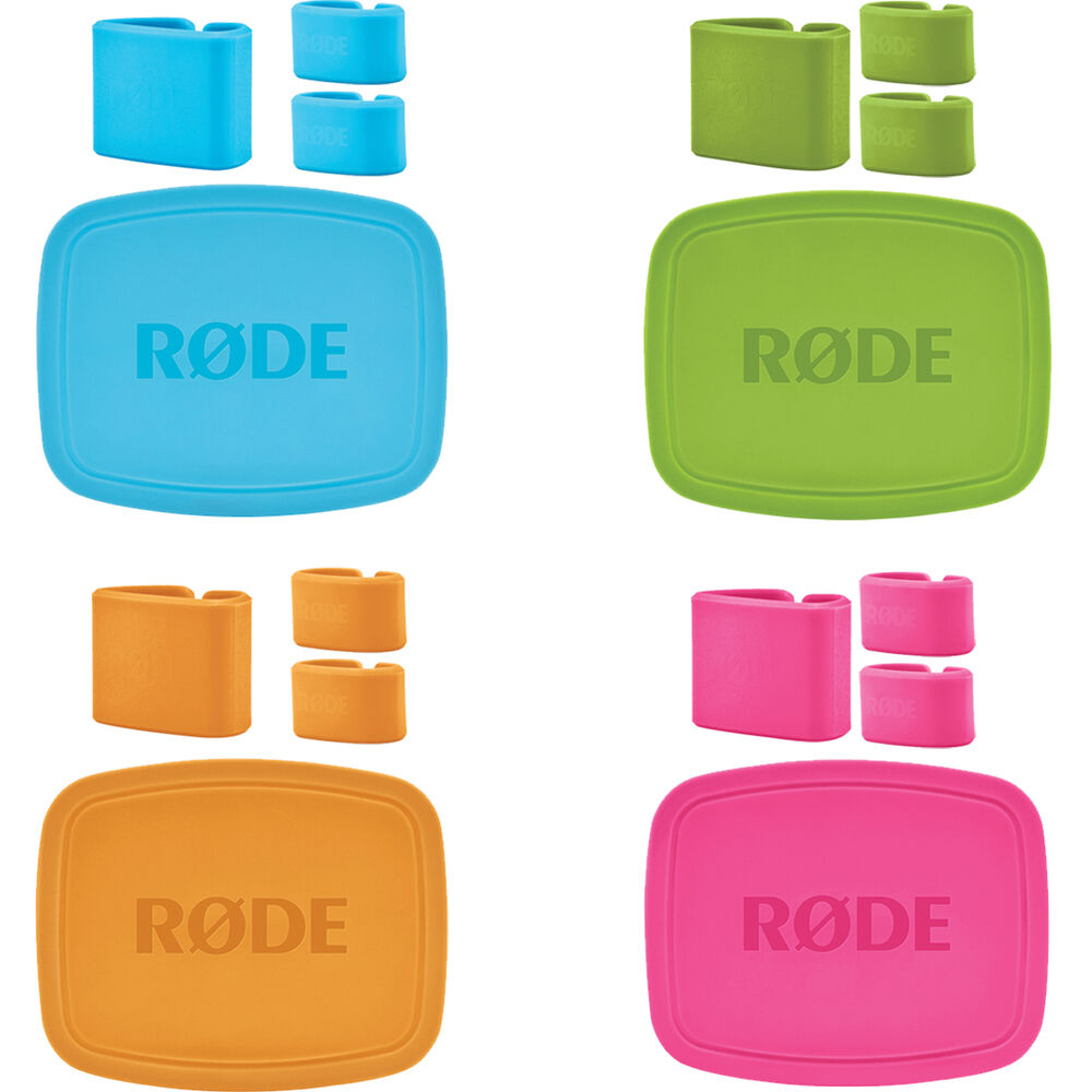 RODE COLORS: Tapas y Clips de Cable Codificados por Color para Micrófonos NT-USB Mini (Juego de 4) -