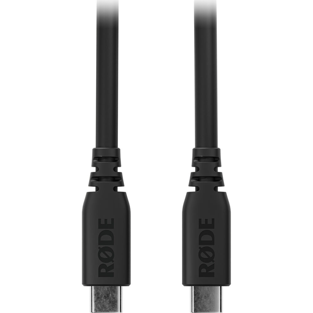 RODE SC27 Cable USB-C a USB-C SuperSpeed (Negro, 6.6') - Conexión para Equipos Digitales de Alto Ren