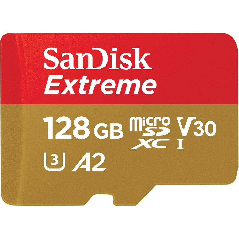 SanDisk 128GB Extreme UHS-I microSDXC - Tarjeta de Memoria para Juegos Móviles, Velocidades de Lectu