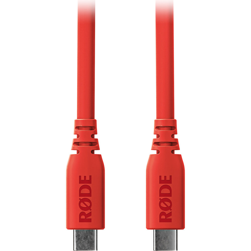 RODE SC27 Cable USB-C a USB-C SuperSpeed (Rojo, 6.6') - Conexión para Equipos Digitales de Alto Rend