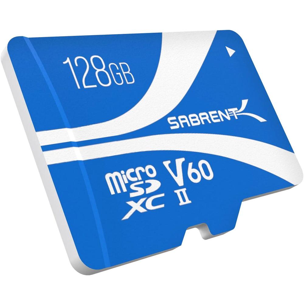 Sabrent 128GB Rocket V60 UHS-II microSDXC Memory Card with SD Adapter