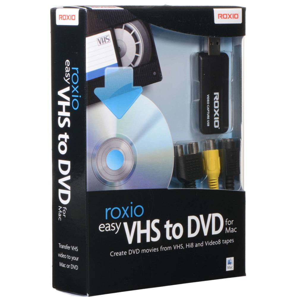 Roxio Easy VHS a DVD para Mac: Captura de Videos VHS y Grabación para Dispositivos Portátiles