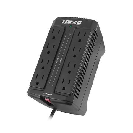 Forza Regulador Automático De Voltaje 900 Va, 8 Tomas De Corriente, Ac 220 V, Compatible Nema FVR-902