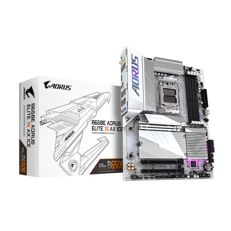 Placa Base Gigabyte B650E Aorus Elite X Ax Ice D5 Atx, Compatibilidad Am5, Excelente Rendimiento B650E A ELITE X ICE
