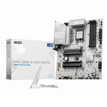 Placa Base Msi Pro Z890-S Wifi Blanca, Intel Z890, Lga 1851, Hdmi, Dp, Formato Atx PRO Z890-S WIFI WHITE