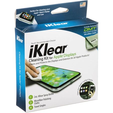 Kit de Limpieza iKlear para Pantallas Apple - Incluye Spray de 2 oz, Paño de Microfibra Grande, 6 To 514597-REG