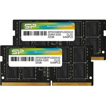 Kit de Memoria Silicon Power 64GB (2 x 32GB) DDR4 3200 MHz SO-DIMM - PC4-25600, 260-Pin, 1.2V, Laten 1801361-REG