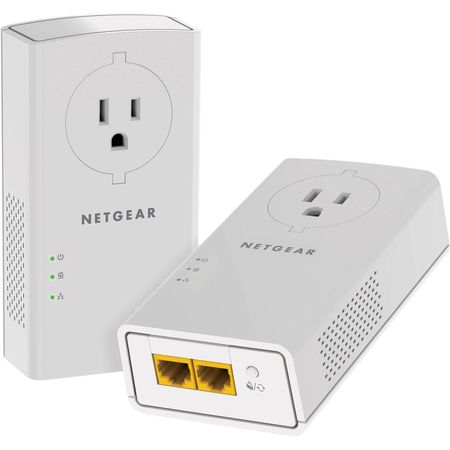 Kit Extensor de Red Netgear PLP2000 Powerline 2000 - Cumple con HomePlug AV2, Estándares IEEE 1901 y 1381775-REG
