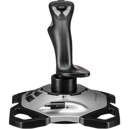 Logitech G Extreme 3D Pro Joystick - 12 Botones Programables, Control de Timón Giratorio, Interrupto 597782-REG