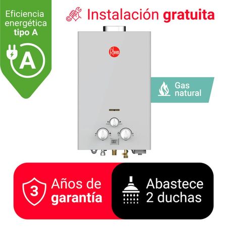TERMA A GAS 10 L RHEEM GN TIRO NATURAL TERMA A GAS 10 L RHEEM GAS NATURAL TIRO NATURAL