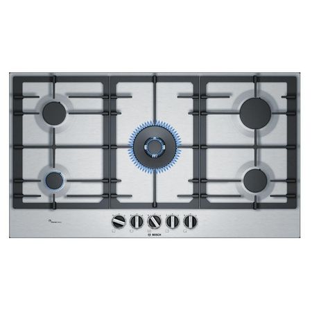 Cocina Bosch PCR9A5B90 Empotrable a Gas Acero Inoxidable