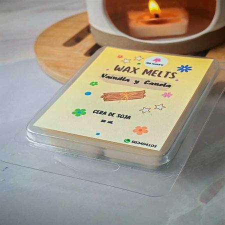 WAX MELTS DE CERA DE SOJA VAINILLA CANELA